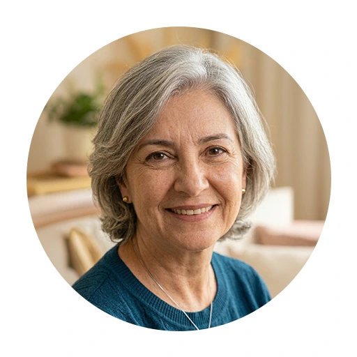 Dona Sônia Almeida, 62 anos